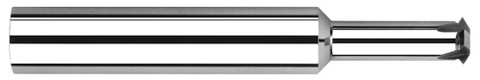 41410  #4 - 0.0800" Cutter DIA x 0.2500" (1/4) Reach - 2 FL - Uncoated