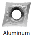 YG CCGT32.50.5AL YG10 Inserts for for Aluminum & Plastics with .008" Radius