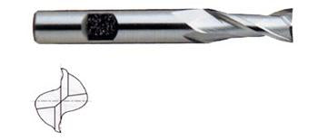 *01394 YG 7/8" Diameter 1-1/2" LOC 2 Flute Uncoated HSS/Cobalt End Mill