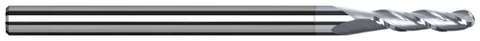 989832-C8 Harvey Tool .500 BALL V-HELIX NF, 3x LOC, 3 FL, TiB2