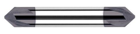 752845-C3 Harvey Tool 3/8Dx45 DEGx .040 TIP CHAMF DE 4FL AlTiN