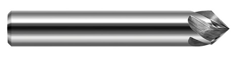 765316 Harvey Tool 1/4D X 45 DEG LONG SPIRAL CHAMFER, 3 FL