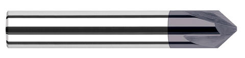 764045-C3 Harvey Tool 3/4Dx 45 DEGx .100 TIP CHMFR 4FL AlTiN