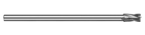 789316 Harvey Tool 1/4 D x .187 SHANK 3xLOC SQ EM, 4 FL