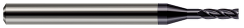 957109-C3 Harvey Tool .109 D x .025 R CRAD EM, 4FL, AlTiN
