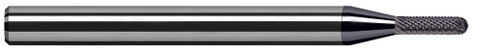 892178-C3 Harvey Tool .078D DC CYLINDRICAL CNC BALL BUR, AlTiN