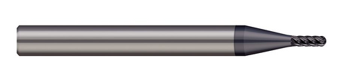 789512-C6 Harvey Tool .187 BALL HARD MILL 5x LOC 6FL, NANO