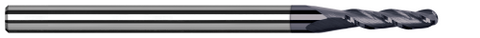 970632-C6 Harvey Tool .500 BALL V-HELIX EX, 3x LOC, 4FL NANO