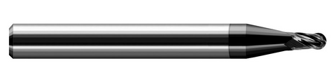 24605-C4 Harvey Tool .005 BALL CARB STUB EM, 4 FL, DIAMOND