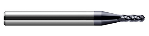 835908-C3 Harvey Tool .008 DIA CARB BALL EM, 3x LOC, 3FL AlTiN