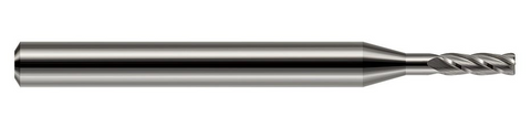 764393 Harvey Tool .093D x .020R 5x LONG RCH CRAD, 4 FL