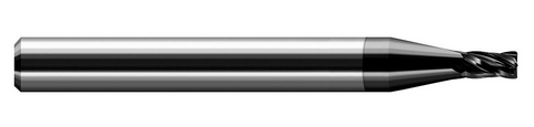 994562-C4 Harvey Tool .062 D x .010 R STUB CRAD EM, 4 FL, DMD