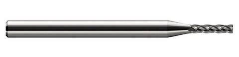 800805 Harvey Tool .375 D x .005 R 5x LONG FLUTE EM, 4 FL