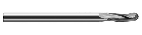 808762 Harvey Tool .062 D BALL UHMW FINISHER, 3x LOC, 3 FL