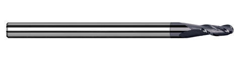787162-C6 Harvey Tool .062 BALL V-HELIX EX, 0.8x LOC, Nano