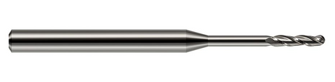 811062 Harvey Tool .062 D BALL CARB, 10x RCH, 2 FL
