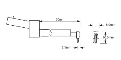 54-265-020-0. PAIR 2"/50MM ARMS