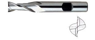 *01230 YG 2" Diameter 2" LOC 2 Flute Uncoated HSS/Cobalt End Mill