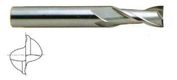 01552TN 1/32 x 1/8 x 5/64 x 1-1/2 2 FLUTE REGULAR LENGTH TIN COATED CARBIDE End Mill