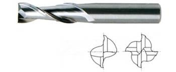 02573TN 1/4 x 1/4 x 1-1/8 x 3 2 FLUTE LONG LENGTH TIN COATED CARBIDE End Mill