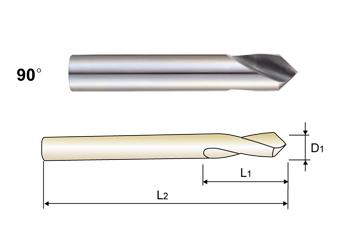 0641L YG 1" x 90Â° 90 DEG NC SPOTTING DRILL 8% COBALT