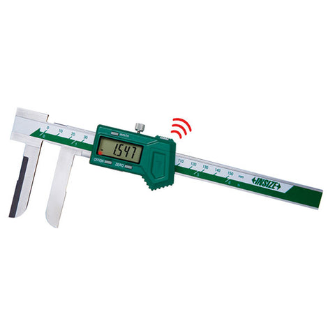 Insize 1123-200AWL ELECTRONIC INSIDE KNIFE-EDGE CALIPER, .8-8"/20-200mm, graduation .0005"/0.01mm, built-in wireless