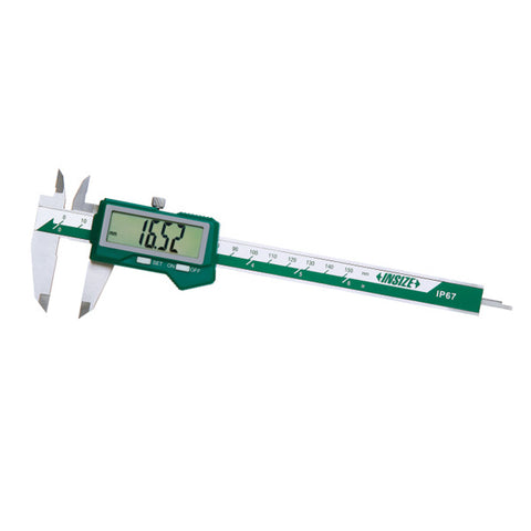 Insize 1126-300W WATERPROOF ELECTRONIC CALIPER (without thumb roller), 0-300mm/0-12", graduation 0.01mm/.0005"