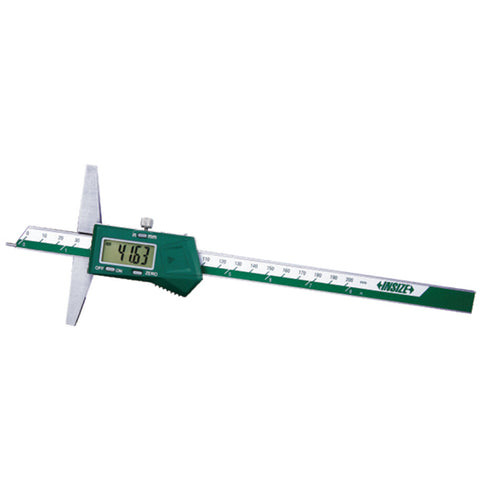 Insize 1143-200A ELECTRONIC POINT DEPTH GAGE, 0-8"/0-200mm