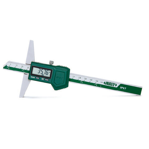Insize 1149-200 ELECTRONIC WATERPROOF DEPTH GAGE, 0-8"/0-200mm
