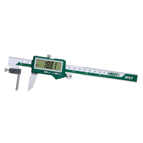 Insize 1161-150BWL ELECTRONIC TUBE THICKNESS CALIPER  (IP67 dust/waterproof, built in bluetooth), 0-150mm/0-6", 0.01mm/.0005"