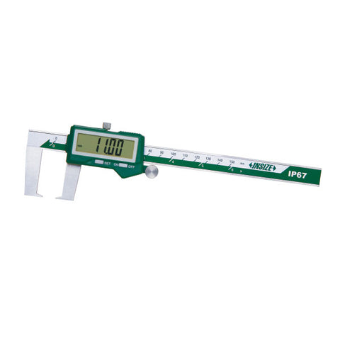 Insize 1187-150B ELECTRONIC OUTSIDE NECK CALIPER (IP67 dust/waterproof, without data interface), 0-150mm/0-6", 0.01mm/.0005"