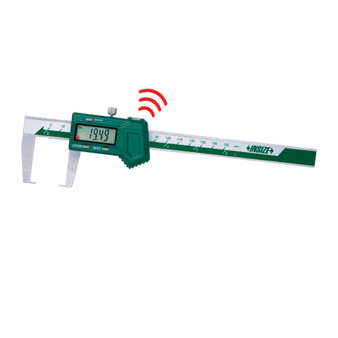 Insize 1187-150AWL ELECTRONIC OUTSIDE NECK CALIPER, 0-6"/0-150mm, graduation .0005"/0.01mm, built-in wireless