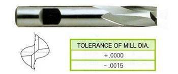 14321CC 1/2 x 1/2 x 1 x 3 2 FLUTE REGULAR LENGTH SE KEY WAY CUTTING TICN COATED 8% COBALT End Mill