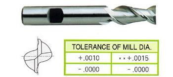17176HE 1 x 1 x 2 x 4-1/2 2 FLUTE REGULAR LENGTH HI HELIX TIALN-EXTREME COATED HSS End Mill