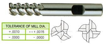 19176HF 1 x 1 x 6 x 8-1/2 2 FLUTE EXTRA LONG LENGTH HI HELIX TIALN-FUTURA COATED HSS End Mill