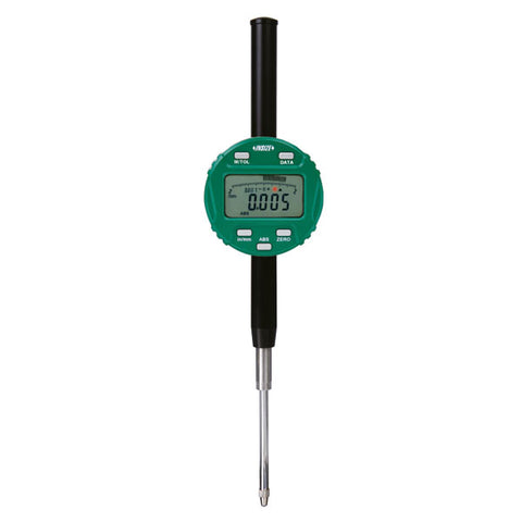 Insize 2139-50E ELECTRONIC INDICATOR (WITH TRANSMIT BUTTON AND LIGHT),2"/50.8mm, graduation .0005"/0.01mm, lug back