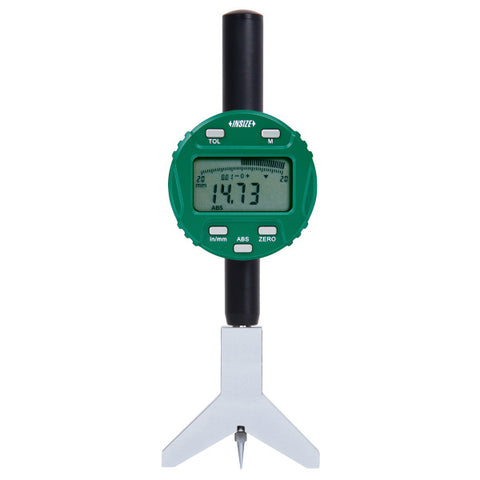 Insize 2182-25 ELECTRONIC KEYWAY DEPTH GAGE, 0-1"/0-25.4mm, .0005"/0.01mm