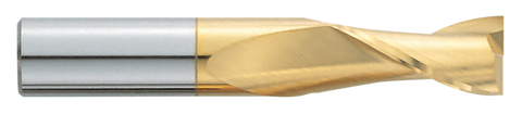 Garr 11153 220MT 1/4" SQ End Mill 2FL 3/4" F/L *TIN*