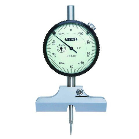 Insize 2345-E1 DIAL DEPTH GAGE WITH 60DEG BASE, 0-1",