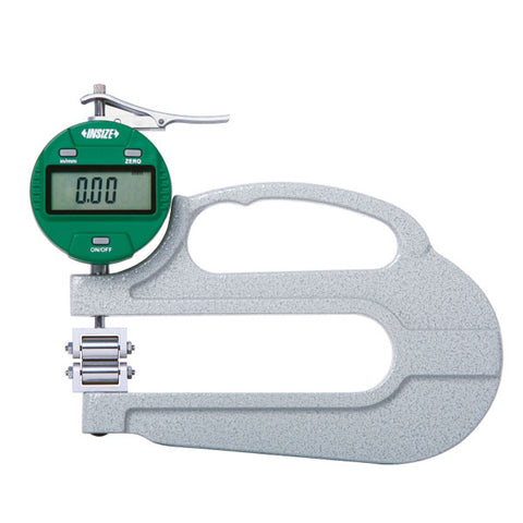 Insize 2877-4 ELECTRONIC ROLLER THICKNESS GAGE, 0-.18"/0-4.5mm, graduation .0005"/0.01mm