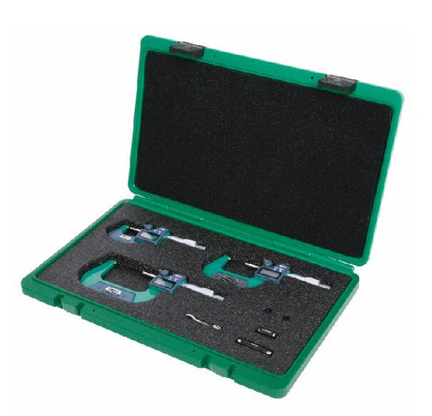 Insize 3101-44E ELECTRONIC OUTSIDE MICROMETER,  IP65, 0-4"/0-100mm