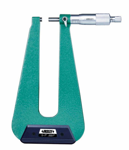 Insize 3239-13 SHEET METAL MICROMETER, 0-1",  type A