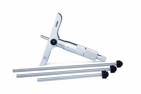 Insize 3241-1 DEPTH MICROMETER, 0-1", base 3.996—.669"