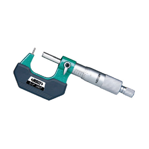 Insize 3261-2F CYLINDRICAL ANVIL TUBE MICROMETER, 1-2", graduation .0001", type F