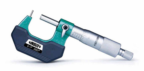 Insize 3261-1D CYLINDRICAL ANVIL TUBE MICROMETER, 0-1",  type D