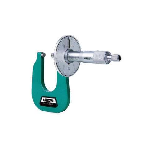 Insize 3263-06B SHEET METAL MICROMETER, 0-.6", graduation .001", type B