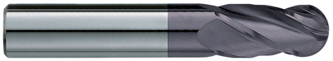 Garr 18157 330MA 1/4" BALL End Mill 4FL 3/4" F/L *TiALN*