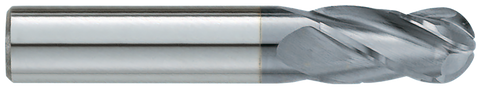 Garr 18264 330MC 27/64" BALL End Mill 4FL 7/8" F/L 7/16" SH *TiCN*