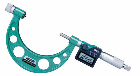 Insize 3506-300E ELECTRONIC OUTSIDE MICROMETER WITH INTERCHANGEABLE ANVILS, 6-12"/150-300mm