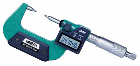 Insize 3530-25BE ELECTRONIC POINT MICROMETER, 0-1"/0-25mm, type B